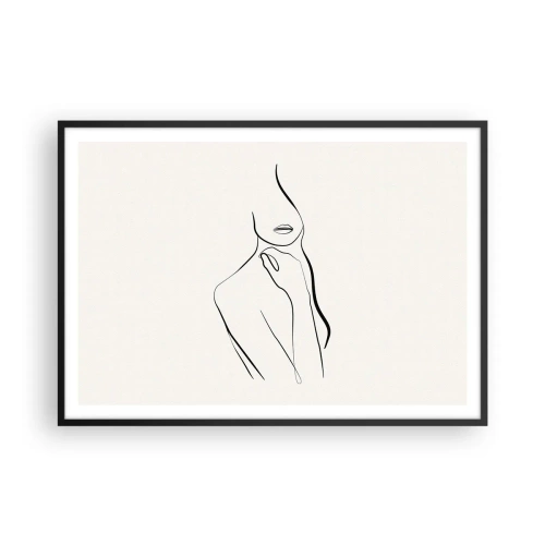 Poszter fehér keretben - A melankólia hulláma - 100x70 cm