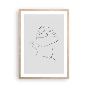 Poszter világos tölgy keretben - Az álmok fordulatai - 50x70 cm