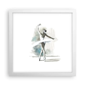 Poszter fekete keretben - Hattyúvá varázsolva - 30x30 cm