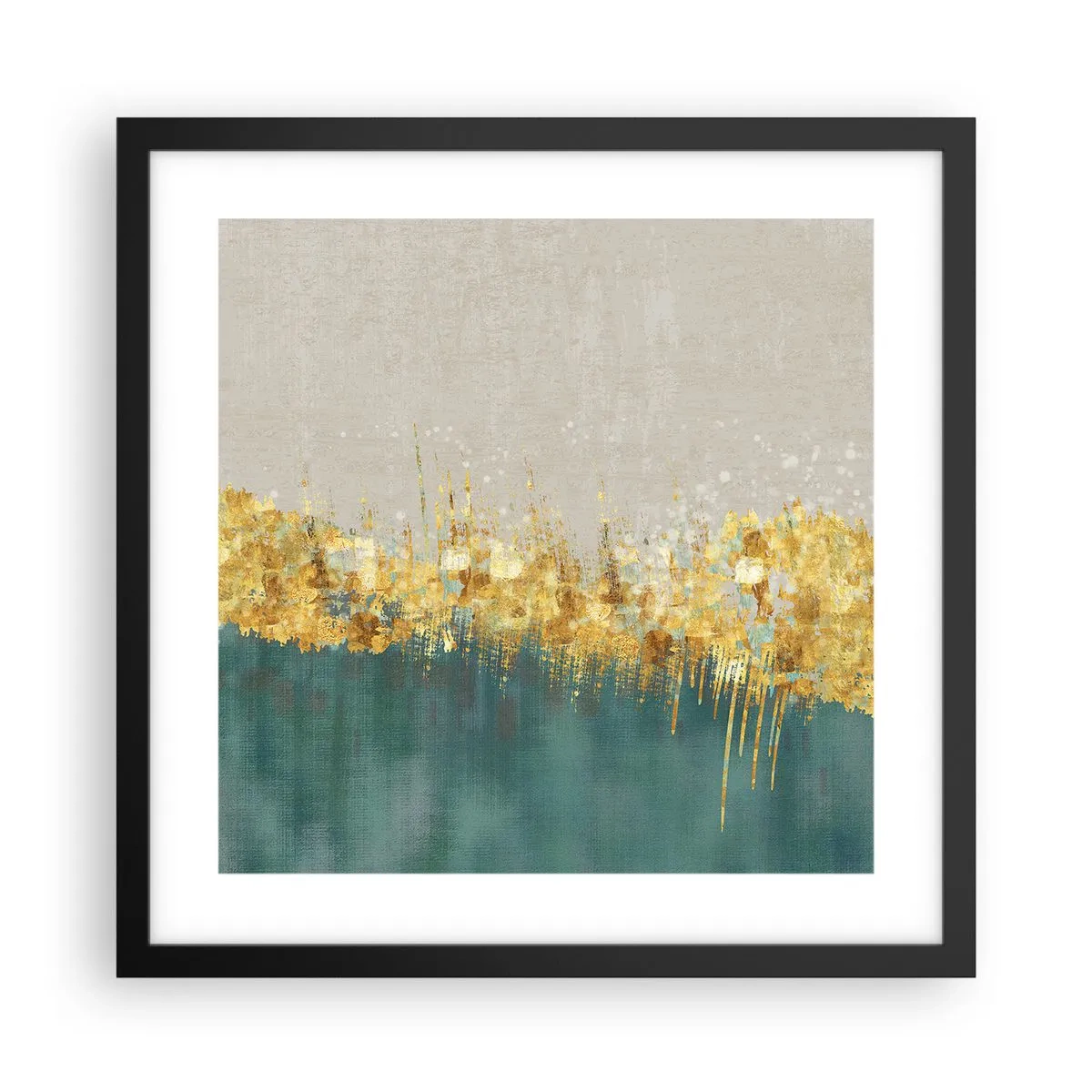 Poszter fehér keretben - Az aranyhatár - 40x40 cm