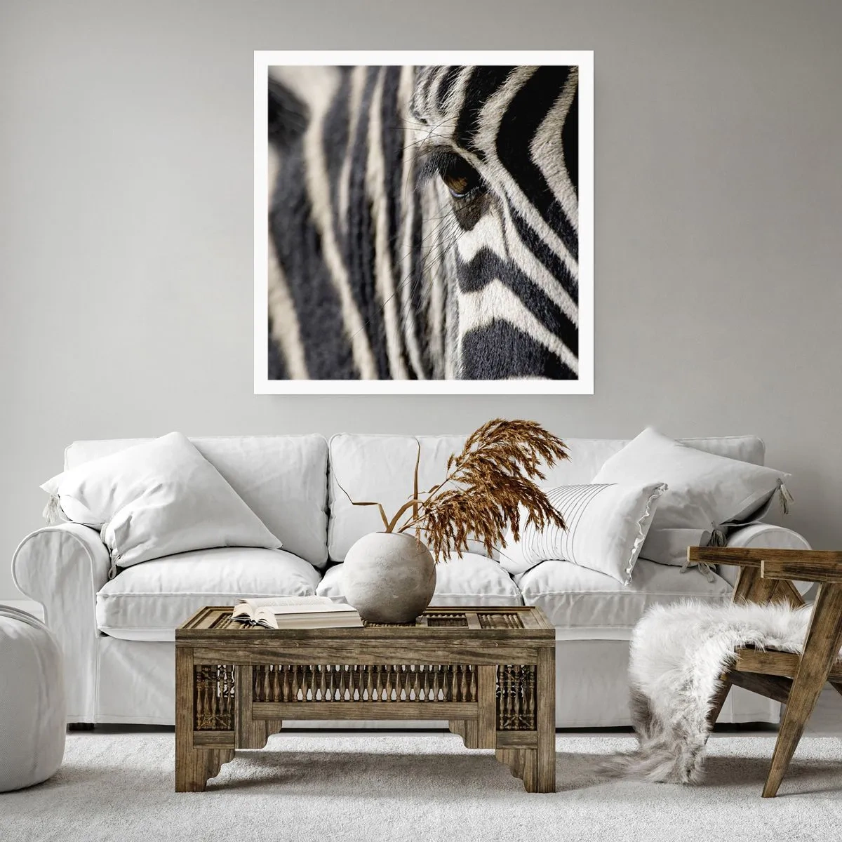 Poszter - Csíkos portré - 30x30 cm