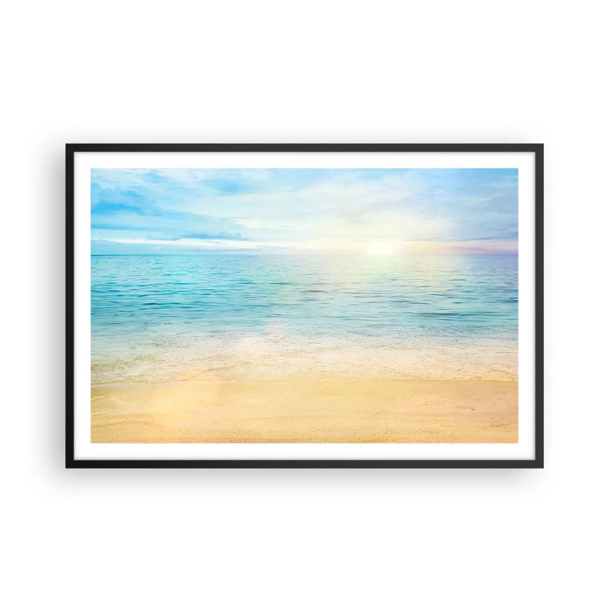 Poszter fehér keretben - Nagy kékség - 91x61 cm