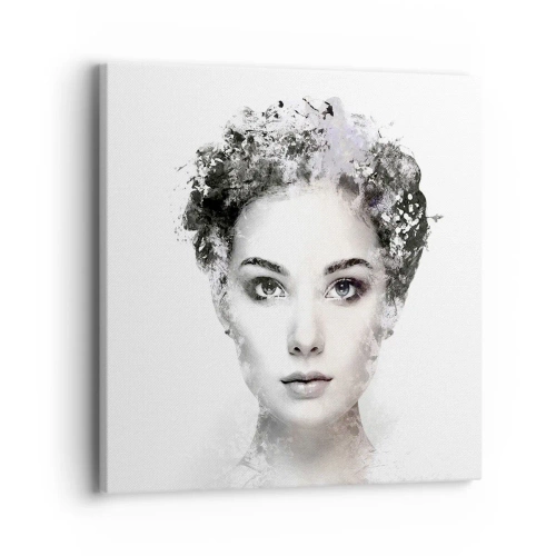 Vászonkép - Rendkívül stílusos portré - 40x40 cm