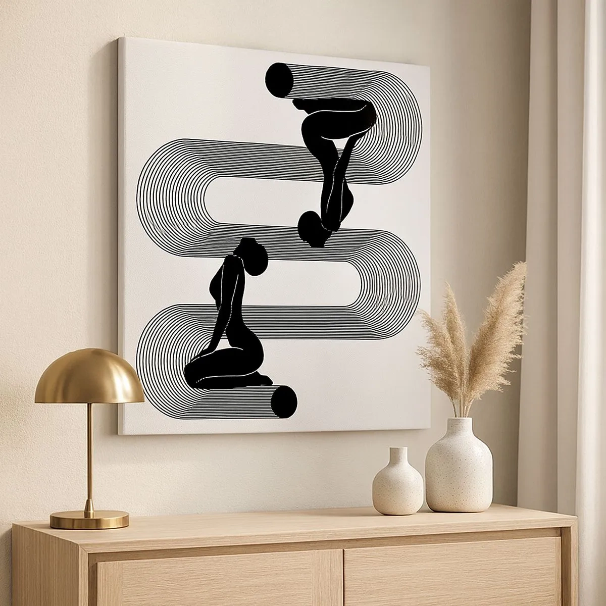 Vászonkép - Érzéki szimmetria - 30x30 cm