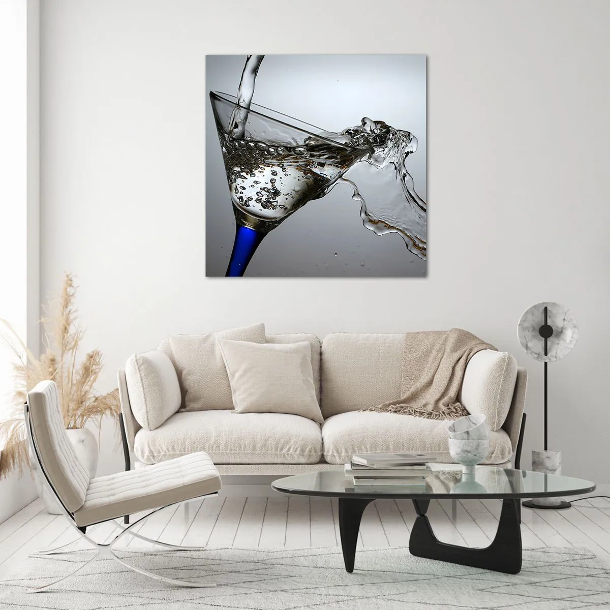 Üveg kép - Kristályvíz kristályüvegben - 60x60 cm