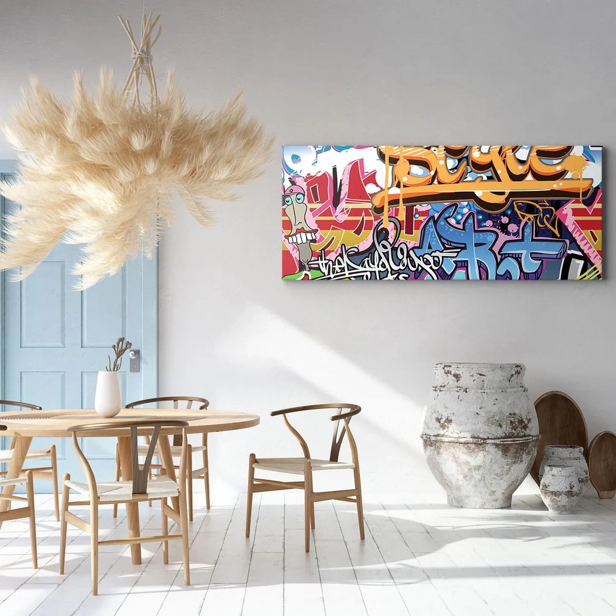 Vászonkép - Falfestmények, falfestmények, falfestmények... - 100x40 cm
