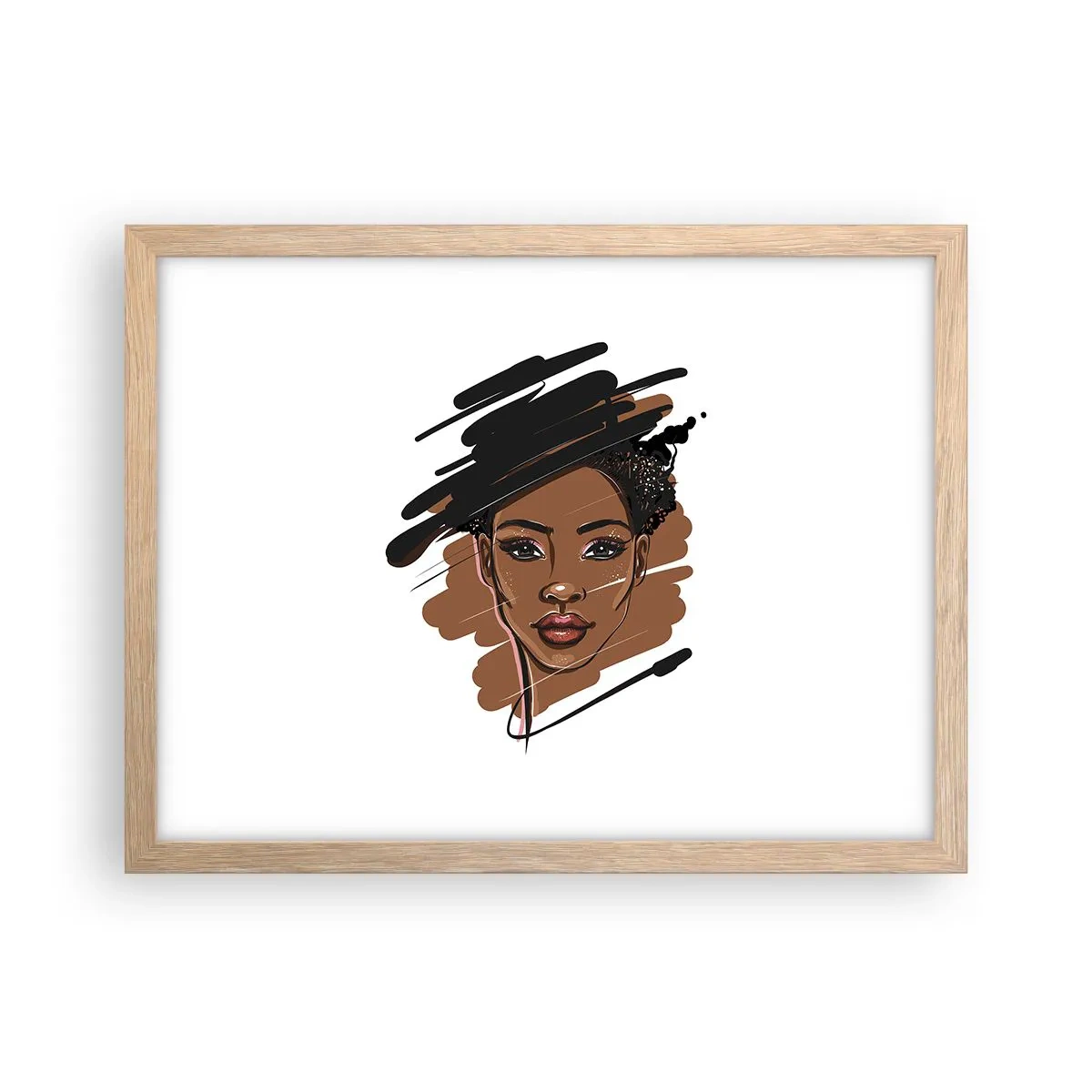 Poszter világos tölgy keretben - Édes, mint a csokoládé - 40x30 cm