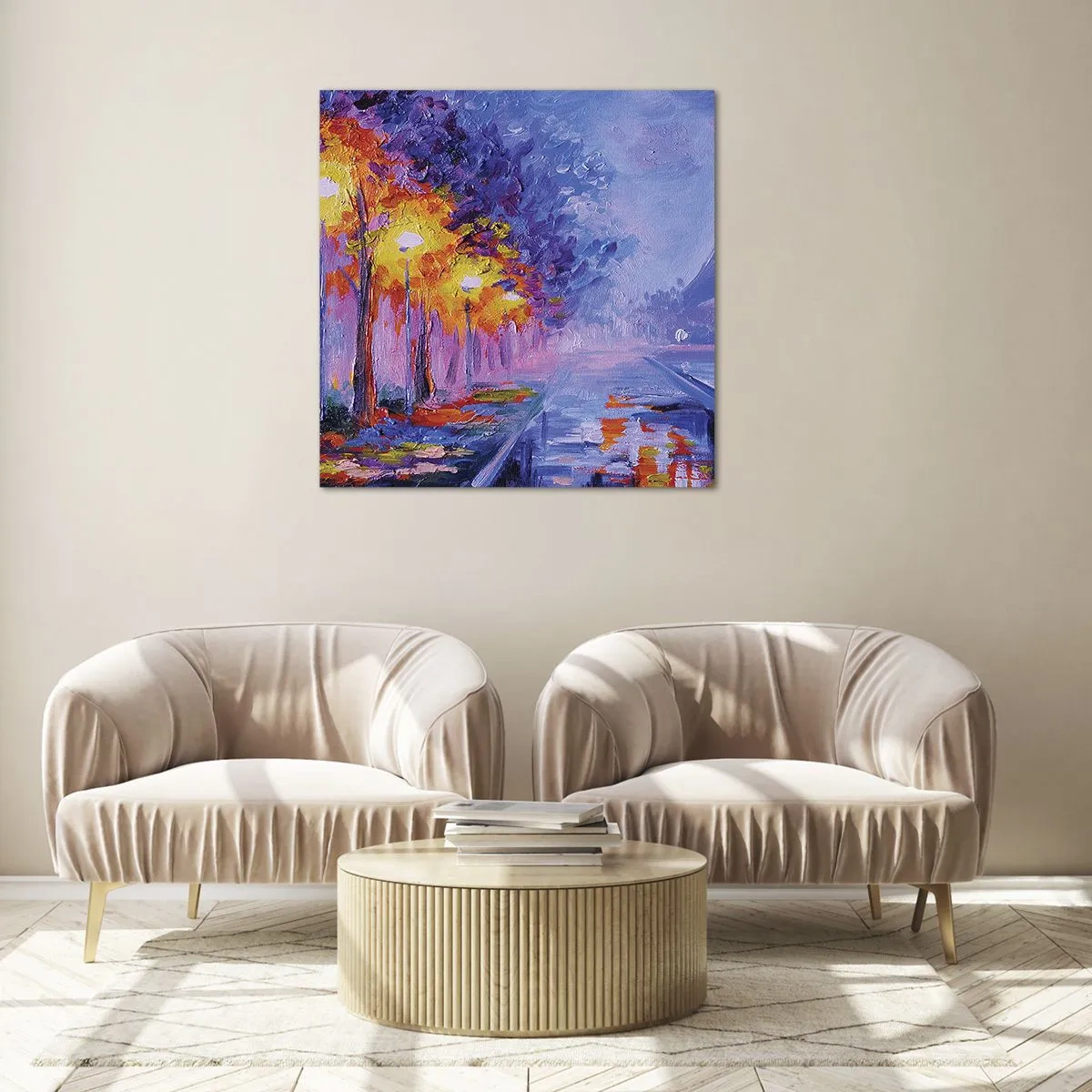 Üveg kép - Egy álomséta - 40x40 cm