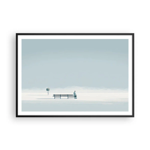 Poszter fehér keretben - Igen, én várok. - 100x70 cm