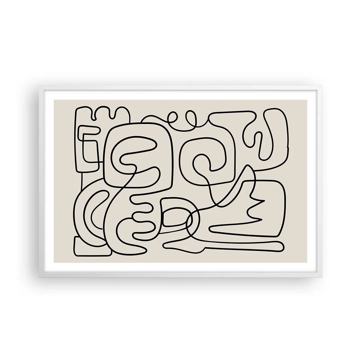 Poszter fekete keretben - A nyomonkövetésben - 91x61 cm