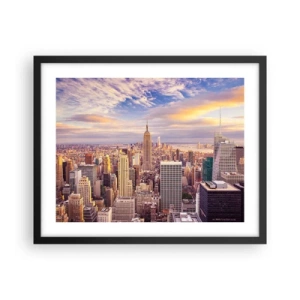 Poszter fehér keretben - Elérni a felhőket - 50x40 cm