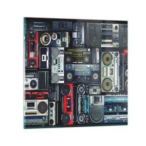 Üveg kép - A 80-as évek nosztalgiája - 30x30 cm