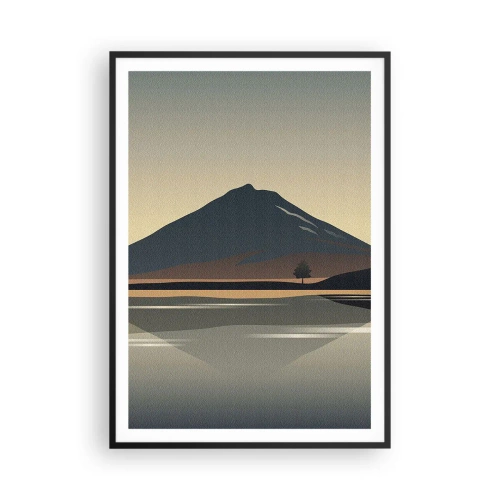 Poszter fehér keretben - Tükörreflexió - 70x100 cm