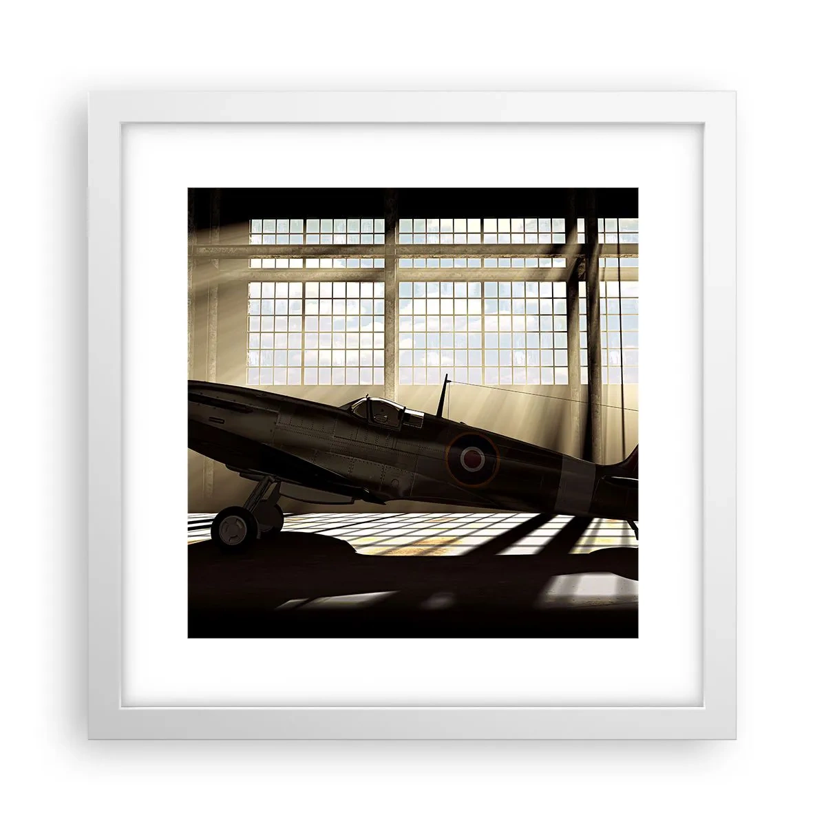 Poszter fekete keretben - Harcos pihenése - 30x30 cm