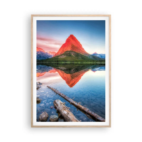 Poszter világos tölgy keretben - Forróság és hideg - 70x100 cm