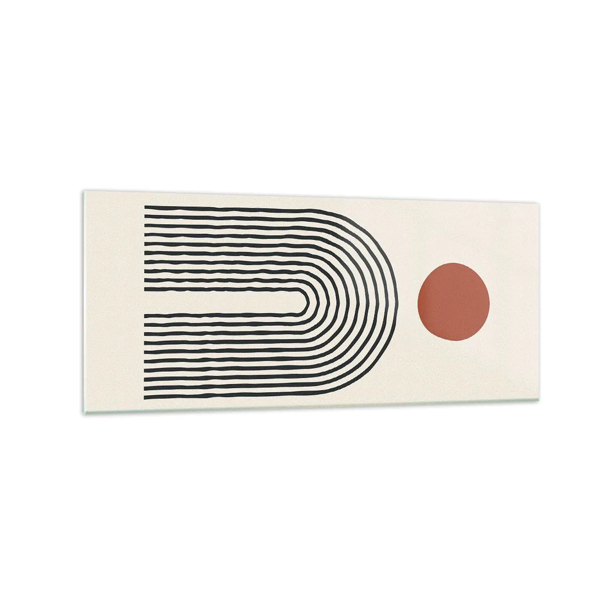 Üveg kép - Formák és színek vonzalma - 120x50 cm