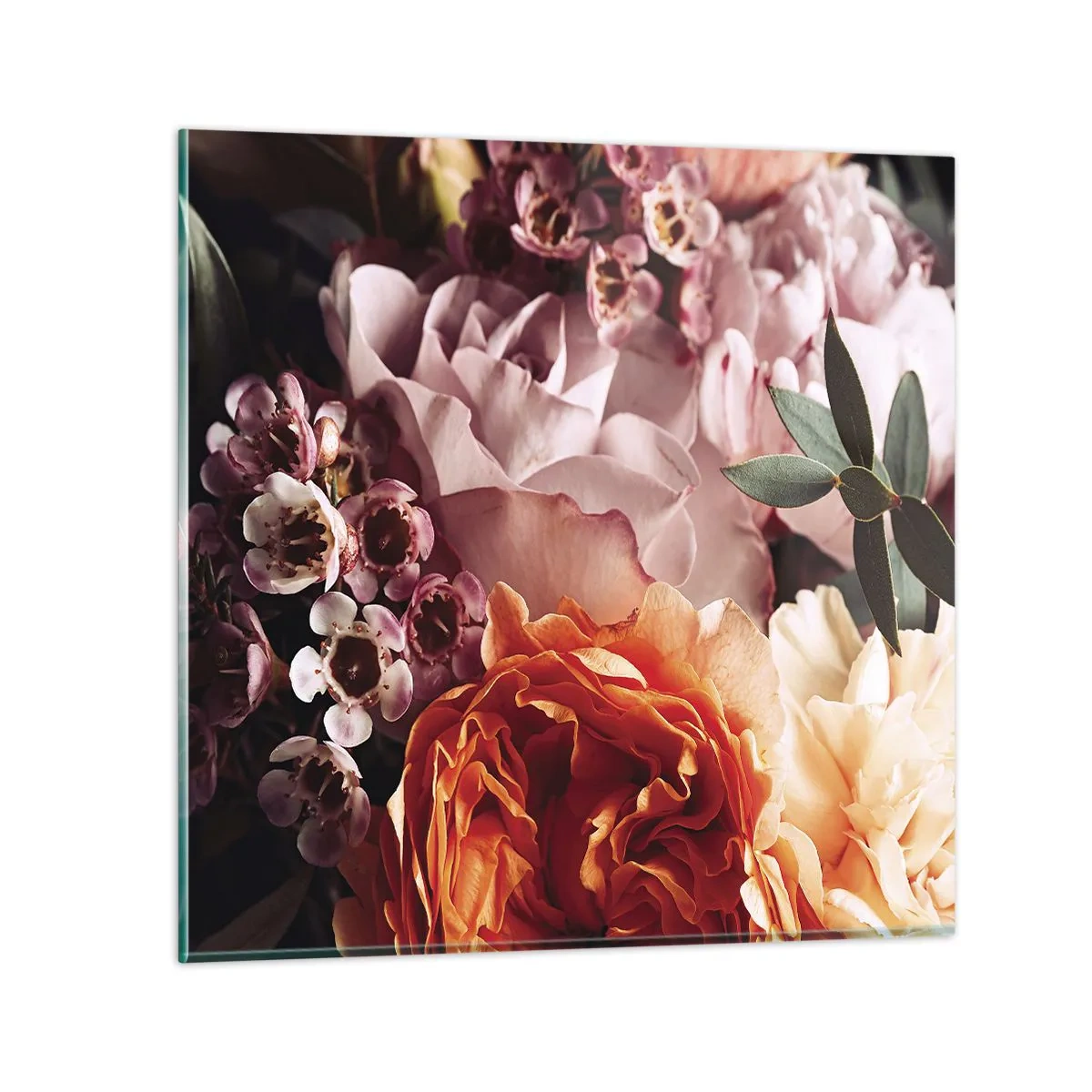 Üveg kép - Szépségbe burkolózva - 30x30 cm