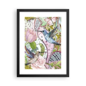 Poszter fehér keretben - Szőlőbe gabalyodva - 30x40 cm