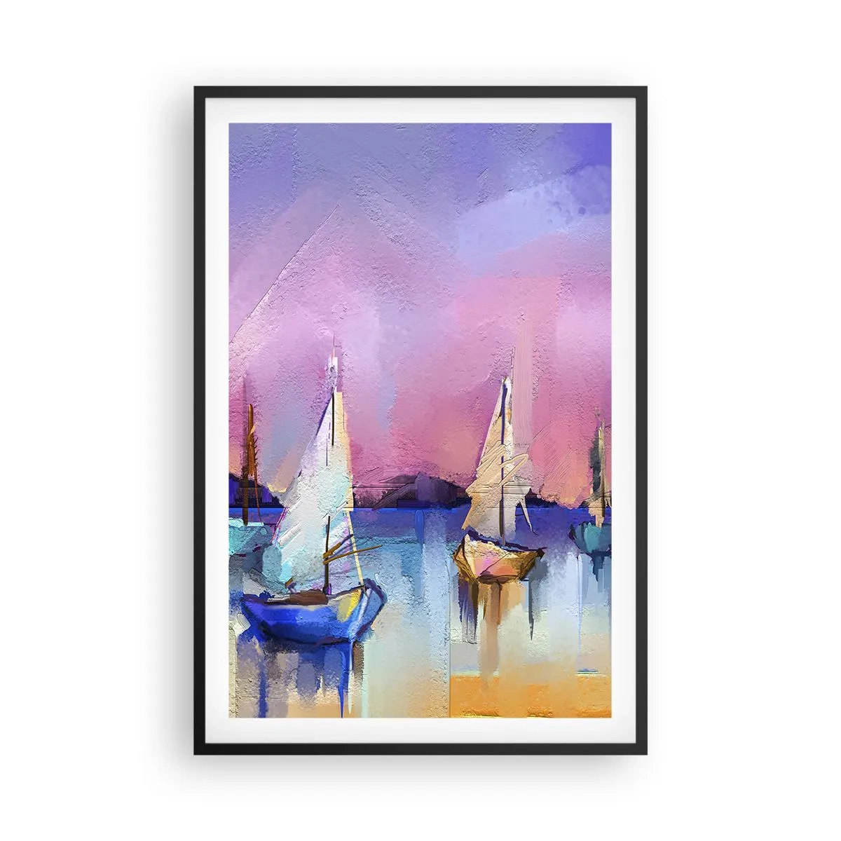 Poszter fehér keretben - Irány: széles vizek - 61x91 cm