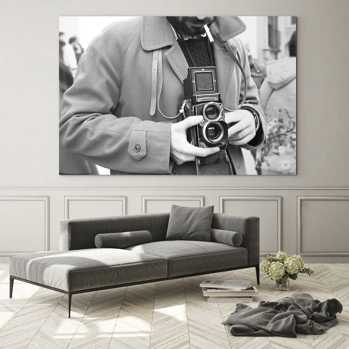 Üveg kép - Retro stílusban - 100x70 cm