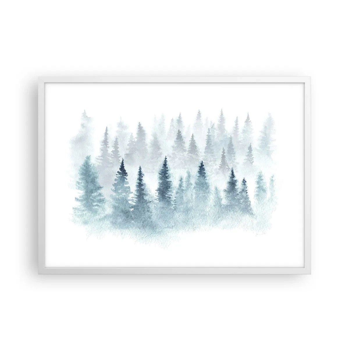 Poszter fekete keretben - Ködbe burkolózva - 70x50 cm