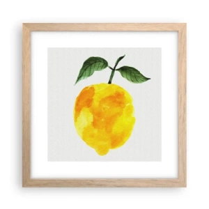 Poszter világos tölgy keretben - Hogyan ismerjük meg a nap ízét - 30x30 cm