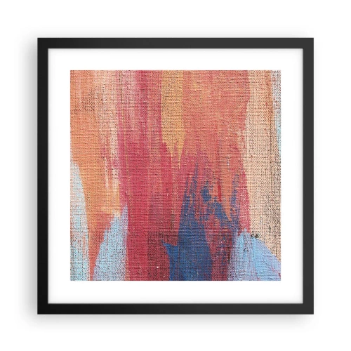 Poszter fehér keretben - Szivárványon  kiúszva - 40x40 cm