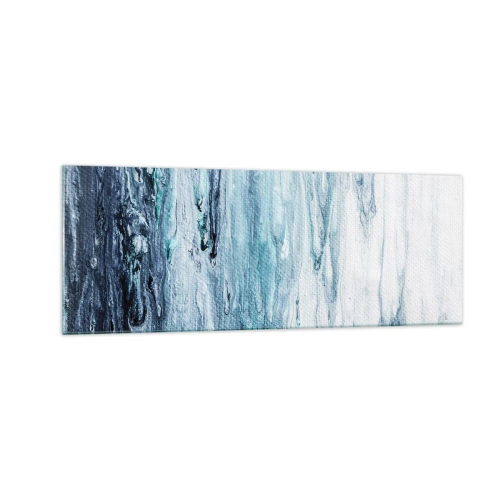 Üveg kép - Kék jégcsapok - 140x50 cm