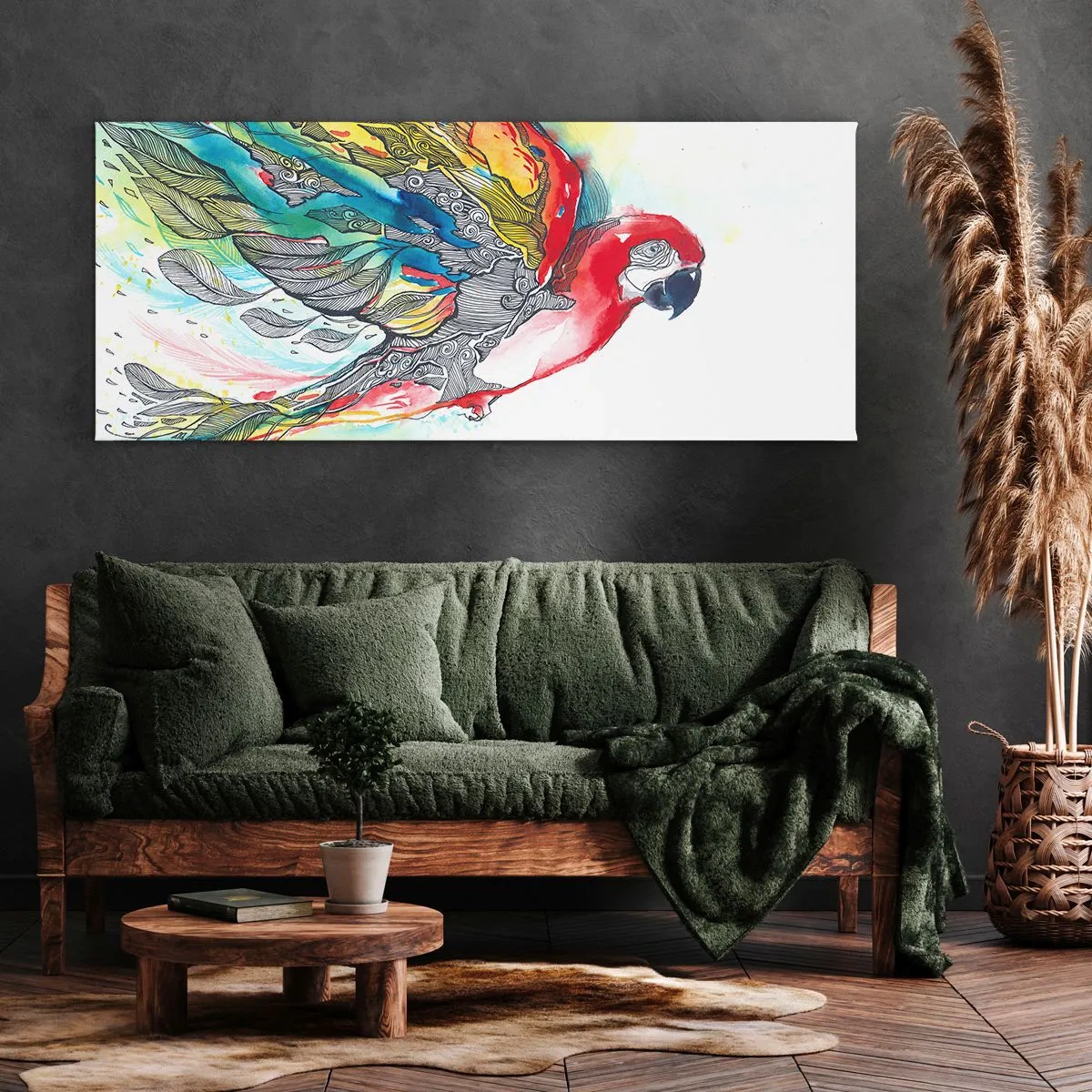 Vászonkép - Élj színesen - 160x50 cm