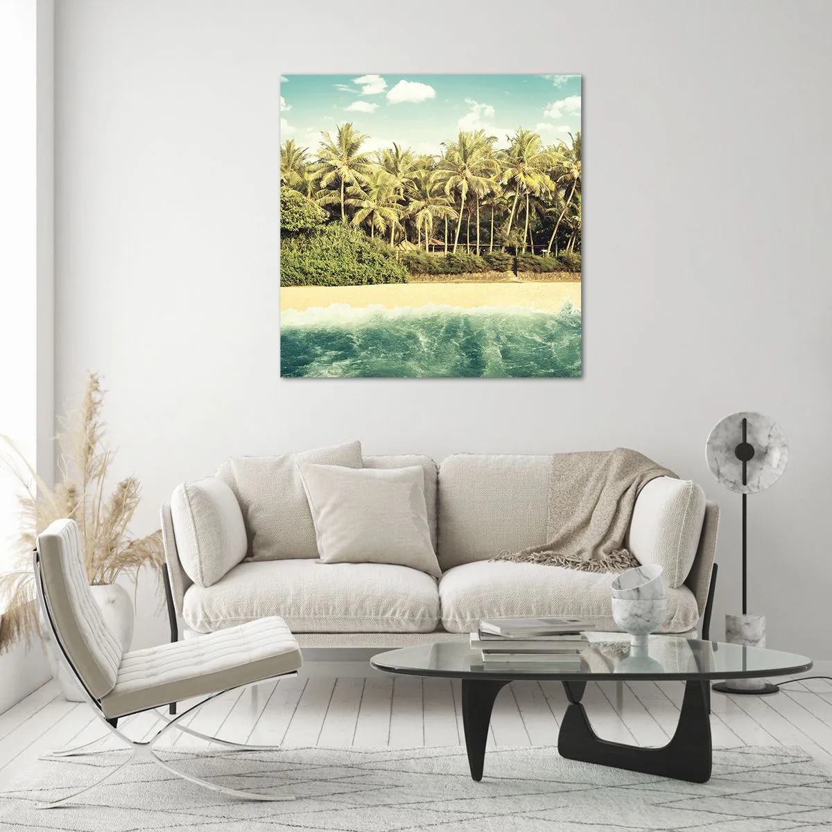 Üveg kép - Talán itt? - 50x50 cm