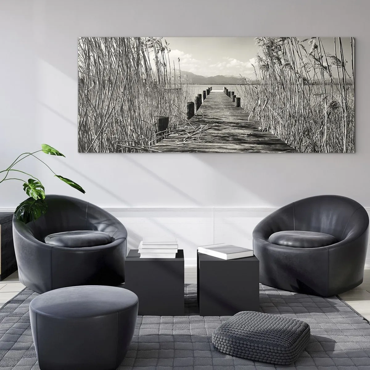 Üveg kép - A fű csendjében - 120x50 cm