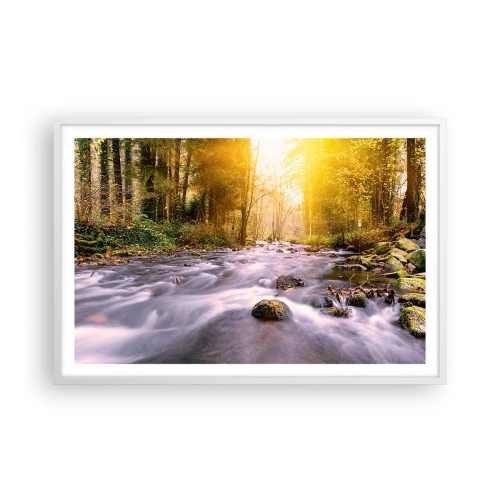 Poszter fekete keretben - Malachit ezüst és arany keretben - 91x61 cm