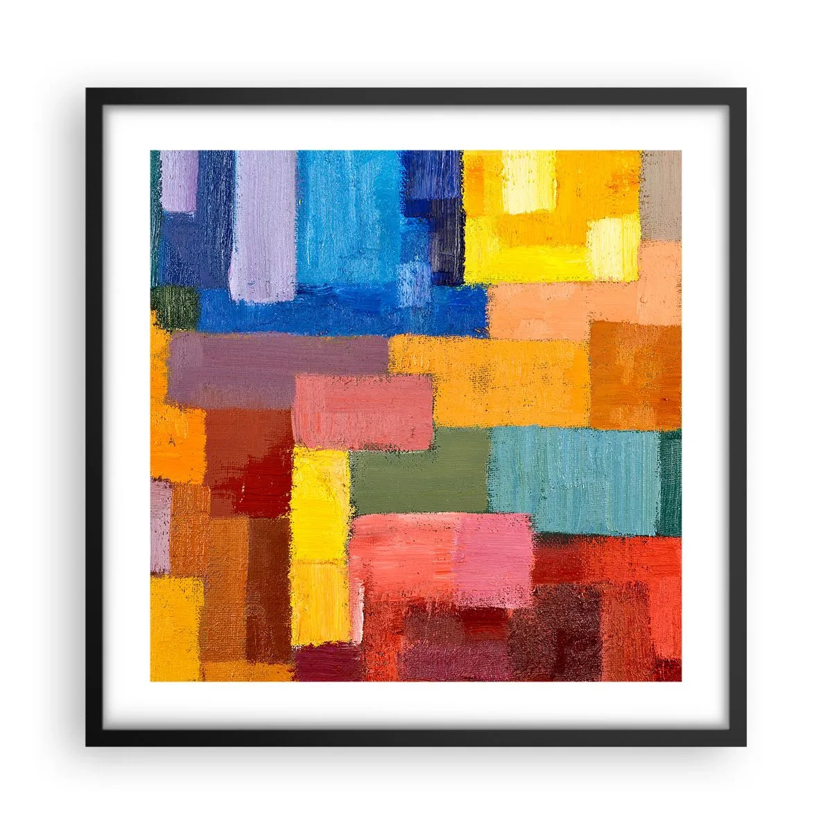 Poszter fehér keretben - Mindegyik más, mindegyik színes - 50x50 cm