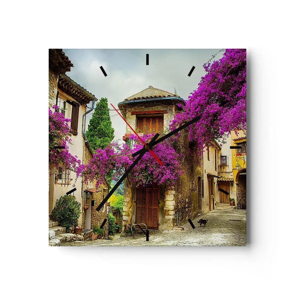 Falióra, Óra - Virágtető alatt - 40x40 cm