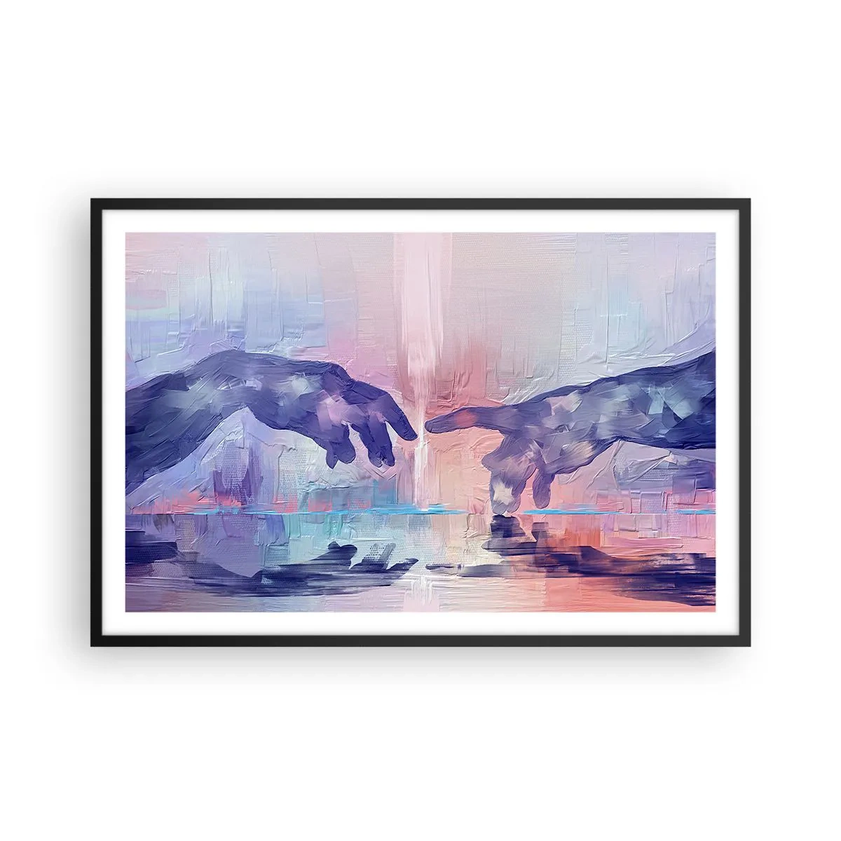 Poszter fehér keretben - Az élet isteni szikrája - 91x61 cm