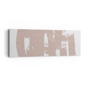 Vászonkép - Absztrakció lágy rózsaszínben - 90x30 cm