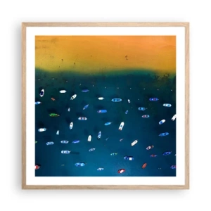 Poszter világos tölgy keretben - Egy ünnepi játék - 60x60 cm