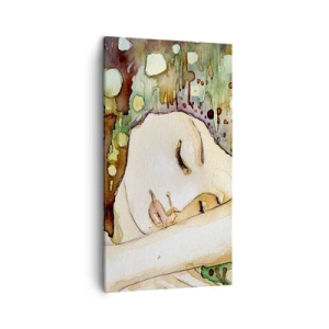 Vászonkép - Smaragd-ibolya álom - 45x80 cm