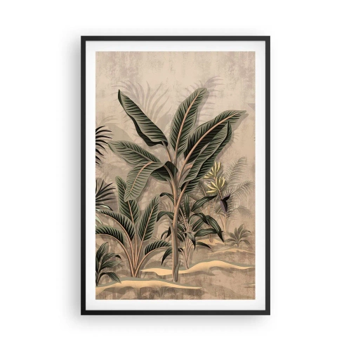Poszter fehér keretben - Gyarmati stílusú metszet - 61x91 cm