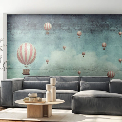 Fotótapéta Premium Sand - Szabad az élet nyüzsgésétől - Absztrakció, Utazás, Léggömb repülés - 400x280 cm
