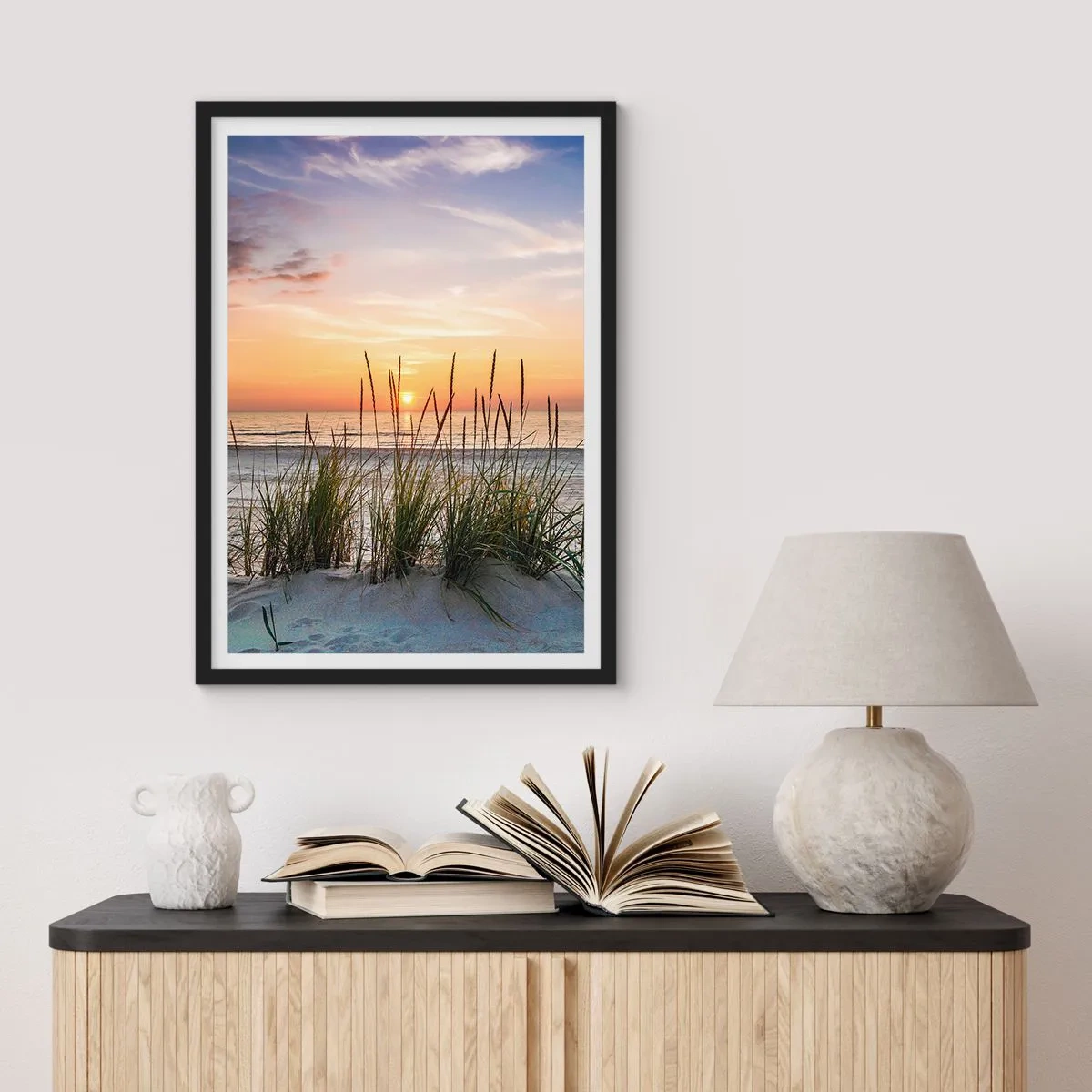 Poszter fehér keretben - Nézz, gondolkozz, érezz - 70x100 cm