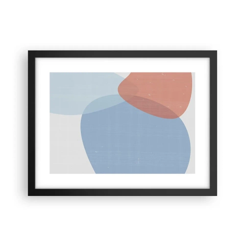 Poszter fehér keretben - Pasztell kapcsolatok - 40x30 cm