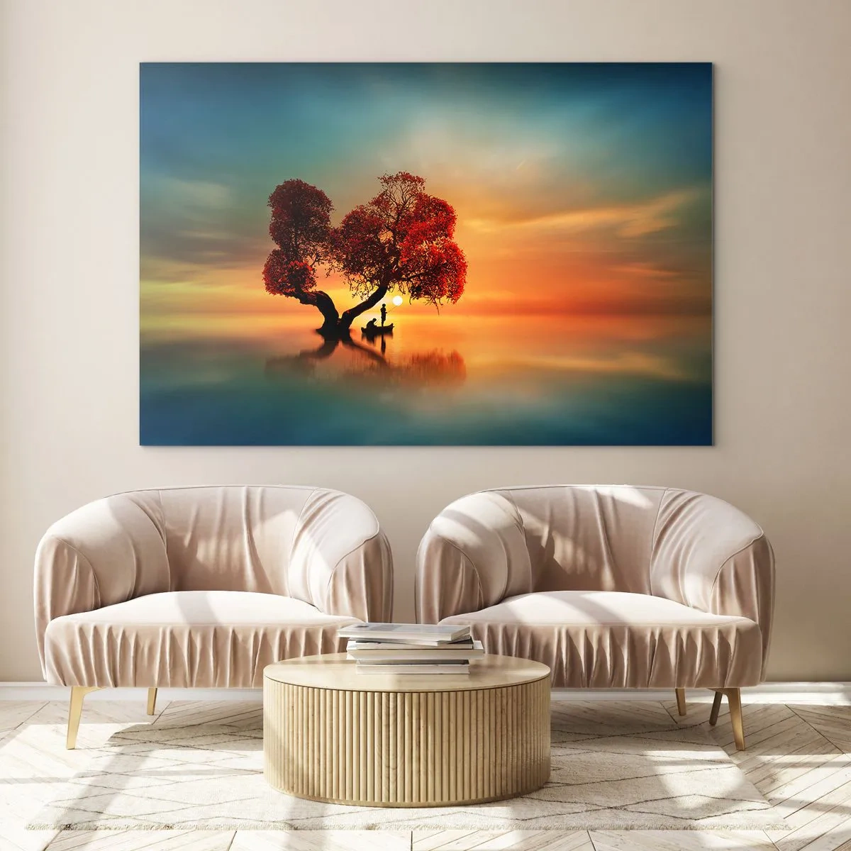 Üveg kép - A világtalanság csendje és az eltávoldotak - 100x70 cm