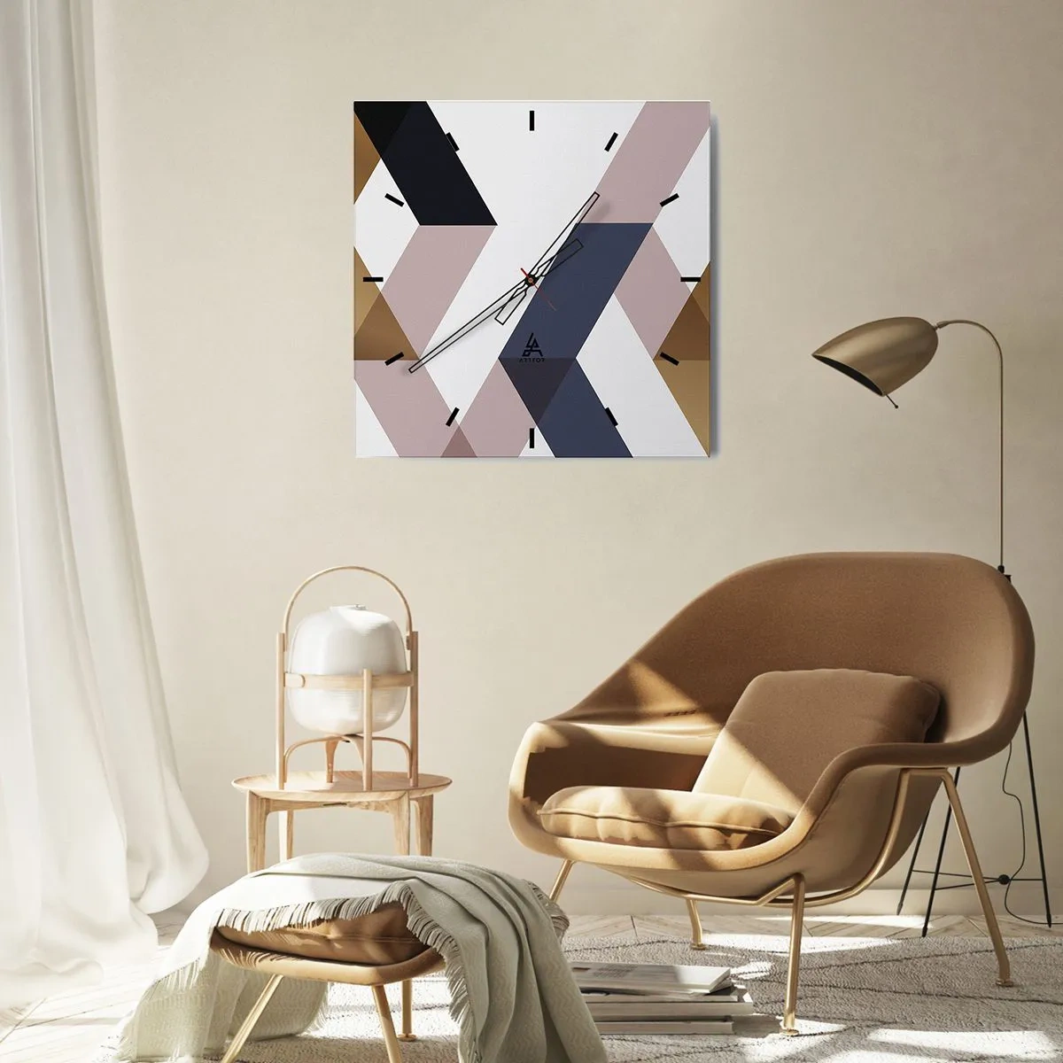 Falióra, Óra - Síkok és szögek - 30x30 cm