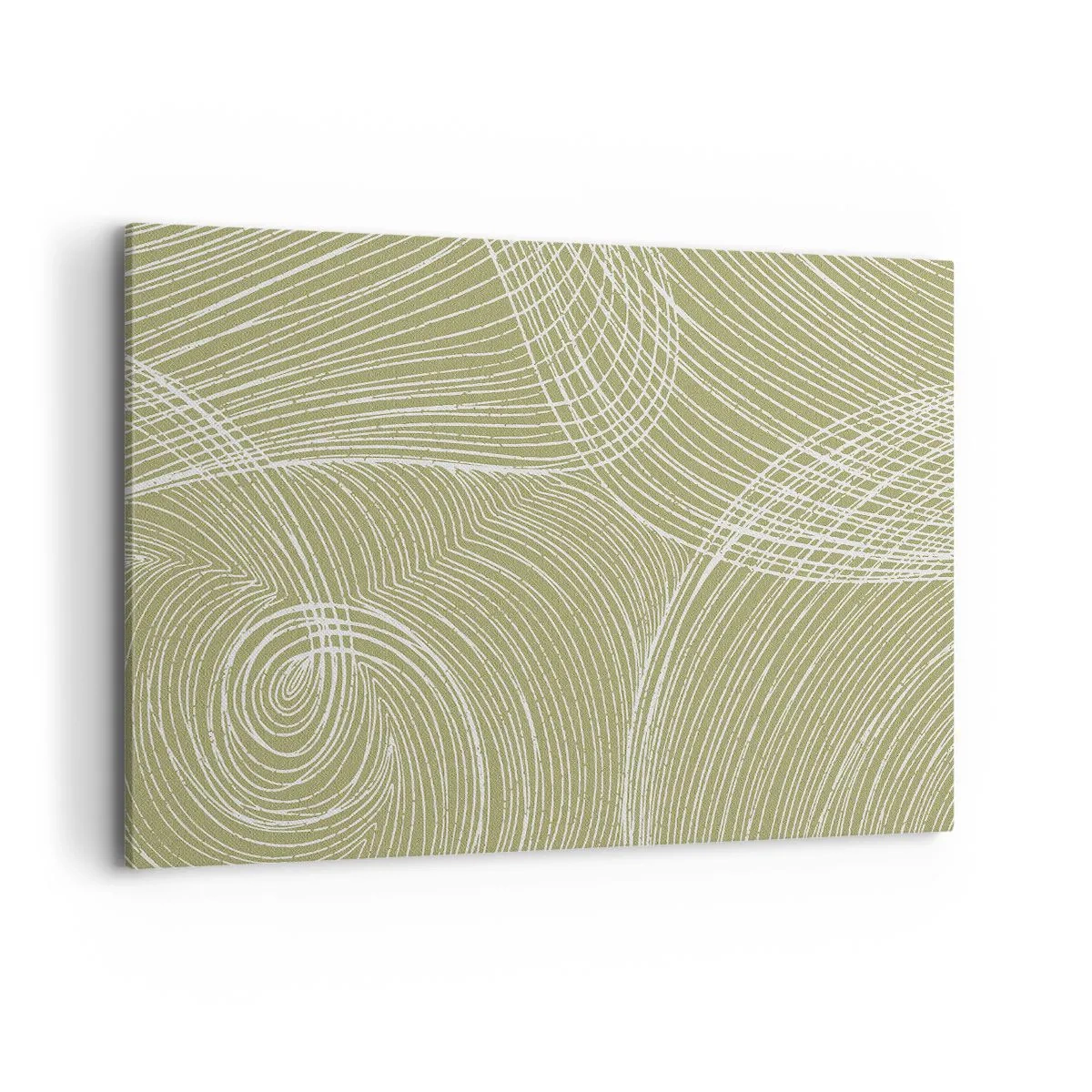 Vászonkép - Bonyolult absztrakció fehérben - 120x80 cm