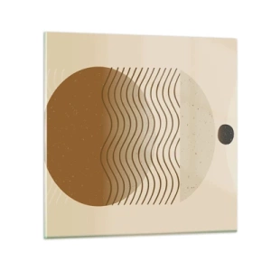 Üveg kép - A geometriai formák eredetéről - 40x40 cm