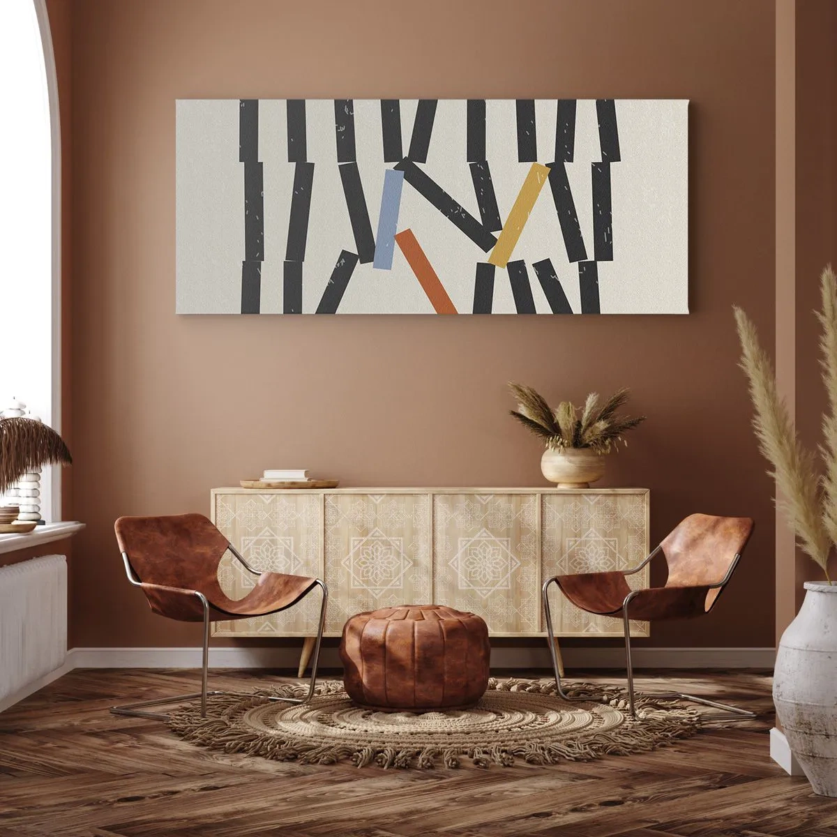 Vászonkép - Dominó - kompozíció - 100x40 cm