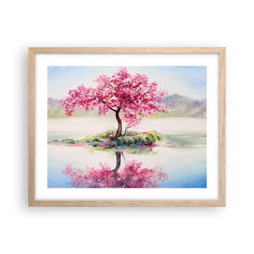 Poszter világos tölgy keretben - A tavasz ünnepe - 50x40 cm