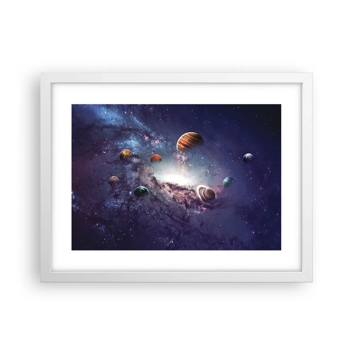 Poszter fekete keretben - Napos táncrendszer - 40x30 cm