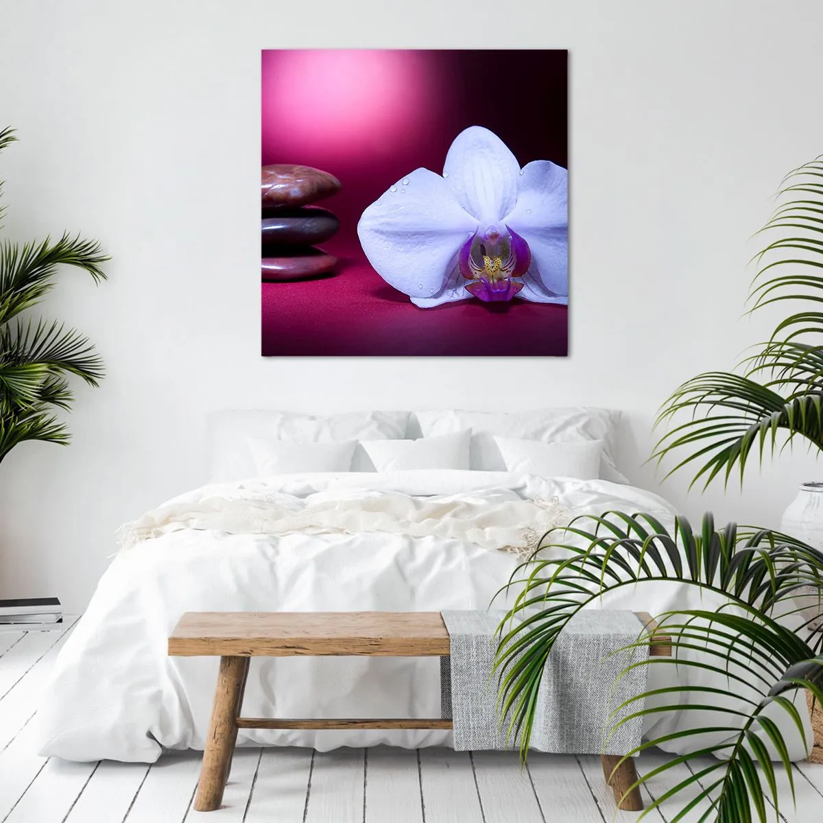 Vászonkép - A frissesség tanulmánya lilában - 60x60 cm